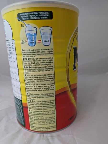 Nestle Nido Instant Vollmilchpulver 1,8kg Nettogewicht